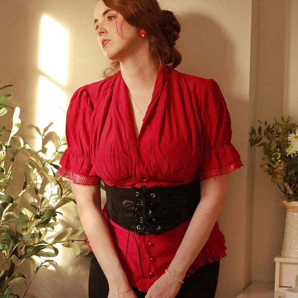 Elastic Corset Belt Women Lace Waist Cinch Dress Up Fashion Accessories - Picture 5 of 7